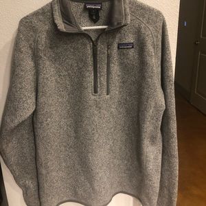 Men’s Patagonia Better Sweater 1/4 Zip Medium Gray